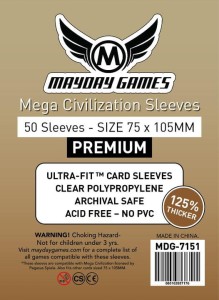 Koszulki na karty Mayday Mega Civilization Premium 75x105 mm 50 sztuk