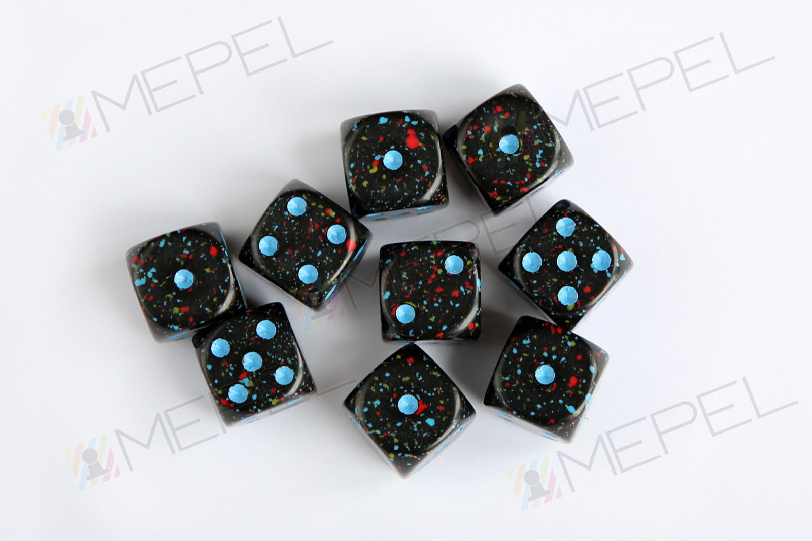 Chessex D6 12mm Speckled Blue Stars die