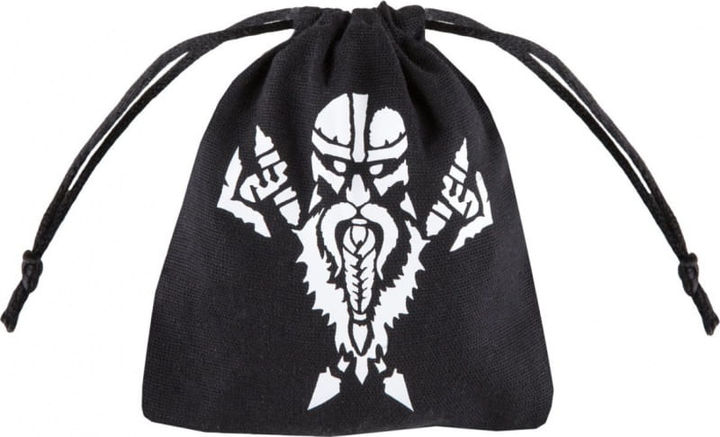 Dwarven Black & White Dice Bag