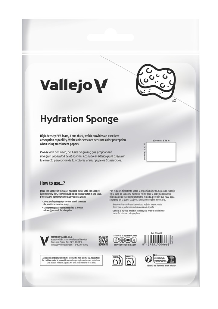 Vallejo: Hydration Sponge (2 pcs.)
