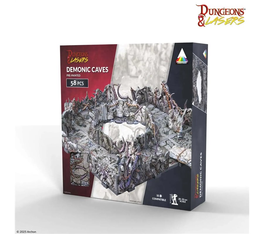 Dungeons & Lasers: Demonic Caves (Pre-Painted)
