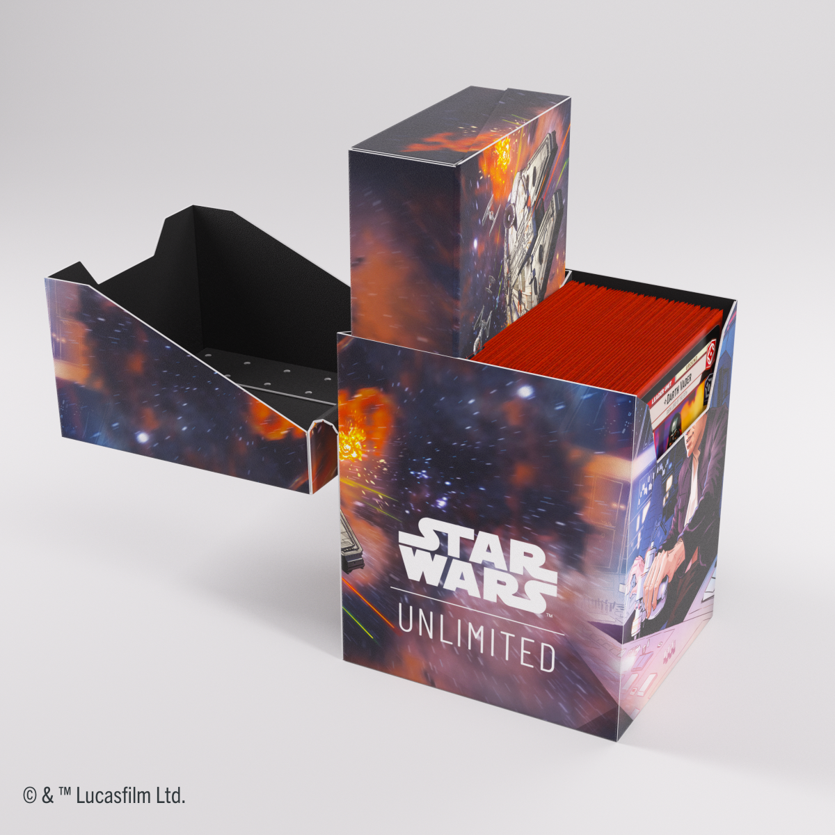 Pudełko na karty Gamegenic Star Wars Unlimited: Soft Crate - Han Solo / Millenium Falcon