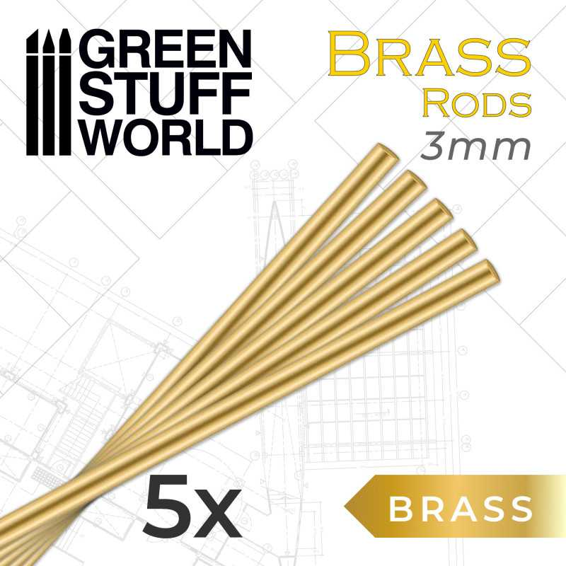 Green Stuff World: Mosiężne pręciki do mocowania (3 mm)