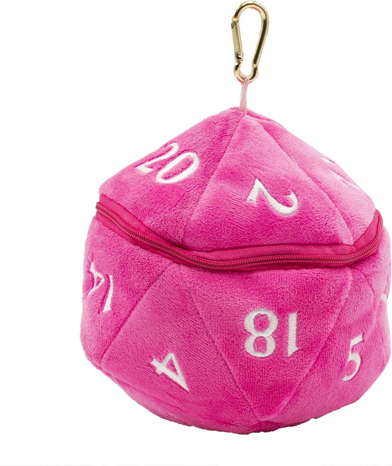 Ultra-Pro: D20 Plush Dice Bag - Hot pink