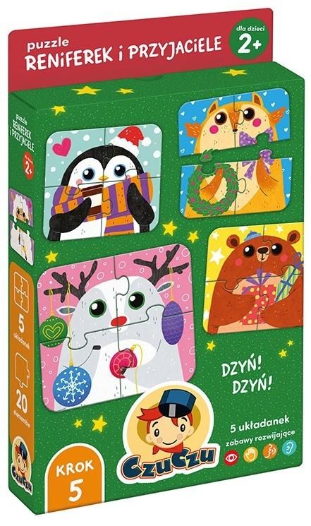Czuczu: Puzzle - Reniferek i przyjaciele 2+