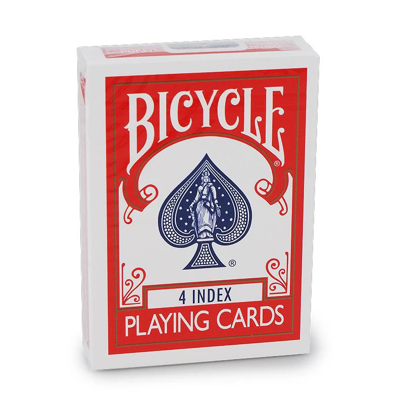Karty do gry Bicycle: 4 Index (+4 Routines) - Red Back