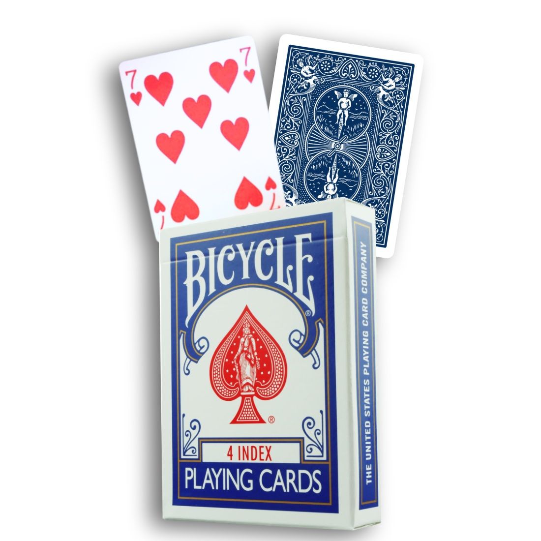Karty do gry Bicycle: 4 Index (+4 Routines) - Blue Back