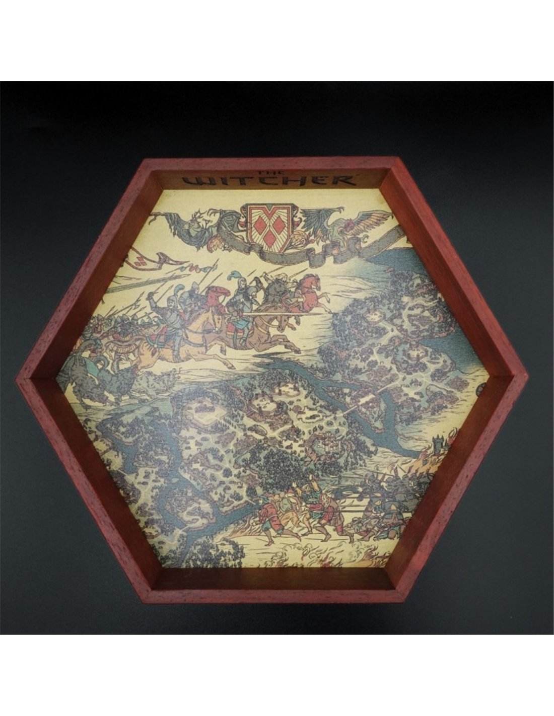 Wooden Dice Tray - The Witcher