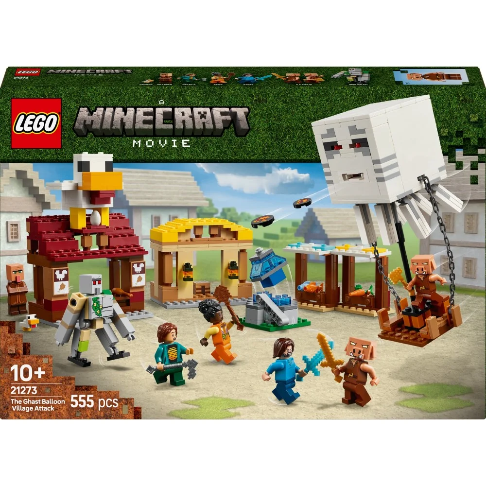LEGO® Minecraft 21273 Atak balonowego Ghasta na wioskę