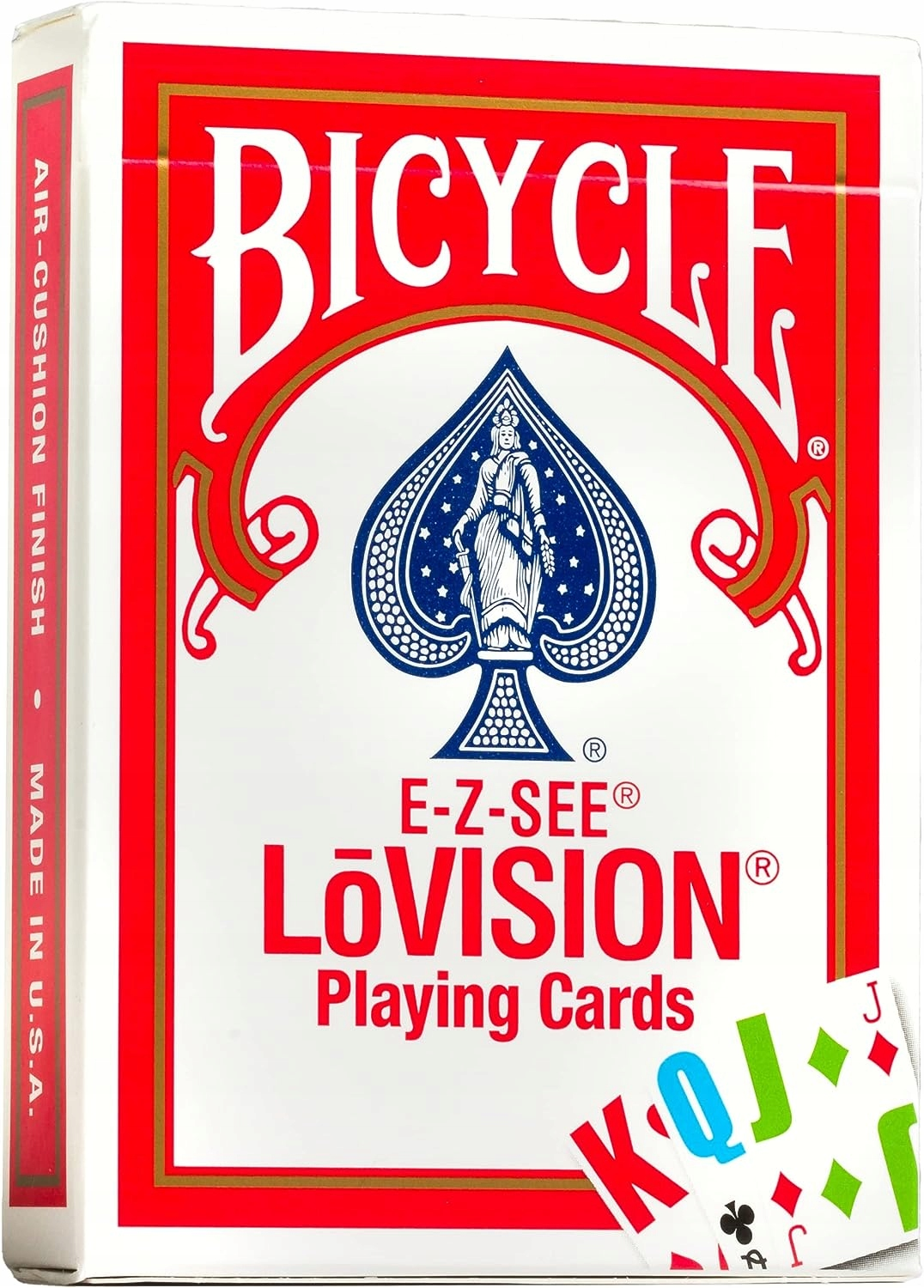 Karty do gry Bicycle: E-Z-SEE LoVision - red