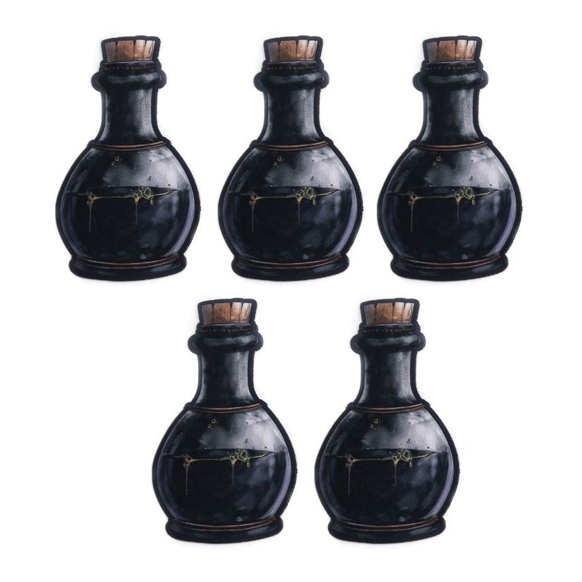 Coasters: Potions - black (5 pcs)