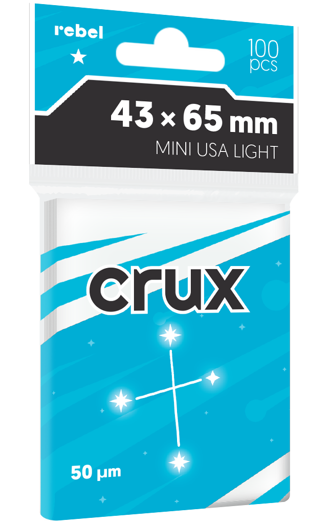 Card sleeves Rebel Mini USA (43x65 mm) Crux Light 100 pcs