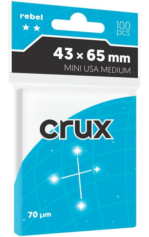 Card sleeves Rebel Mini USA (43x65 mm) Crux Medium 100 pcs