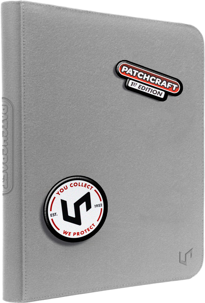 Ultra-Pro Binder: Patchcraft - Zippered 9-Pocket PRO-Binder - Gray