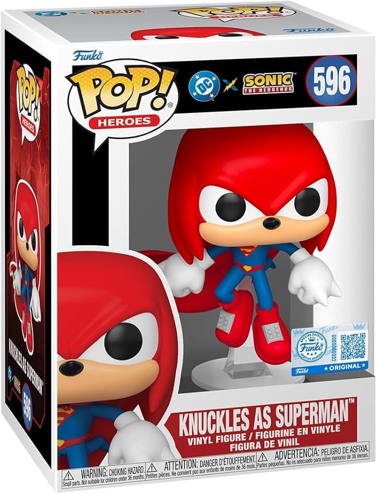 Funko POP DC x Sonic the Hedgehog: Knuckles as Superman