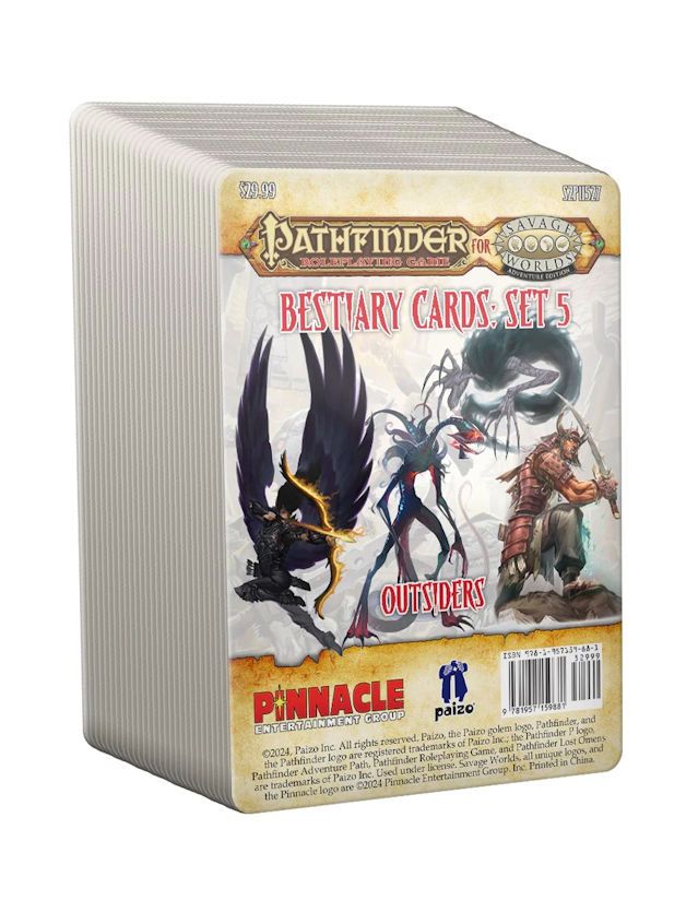 Pathfinder® for Savage Worlds: Bestiary Cards Pack 5 – Outsiders