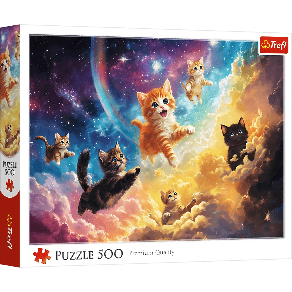 Puzzle 500 Kosmiczne kotki