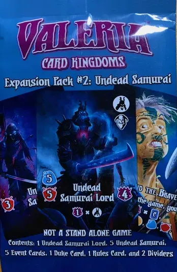 Valeria: Card Kingdoms – Expansion Pack #02: Undead Samurai
