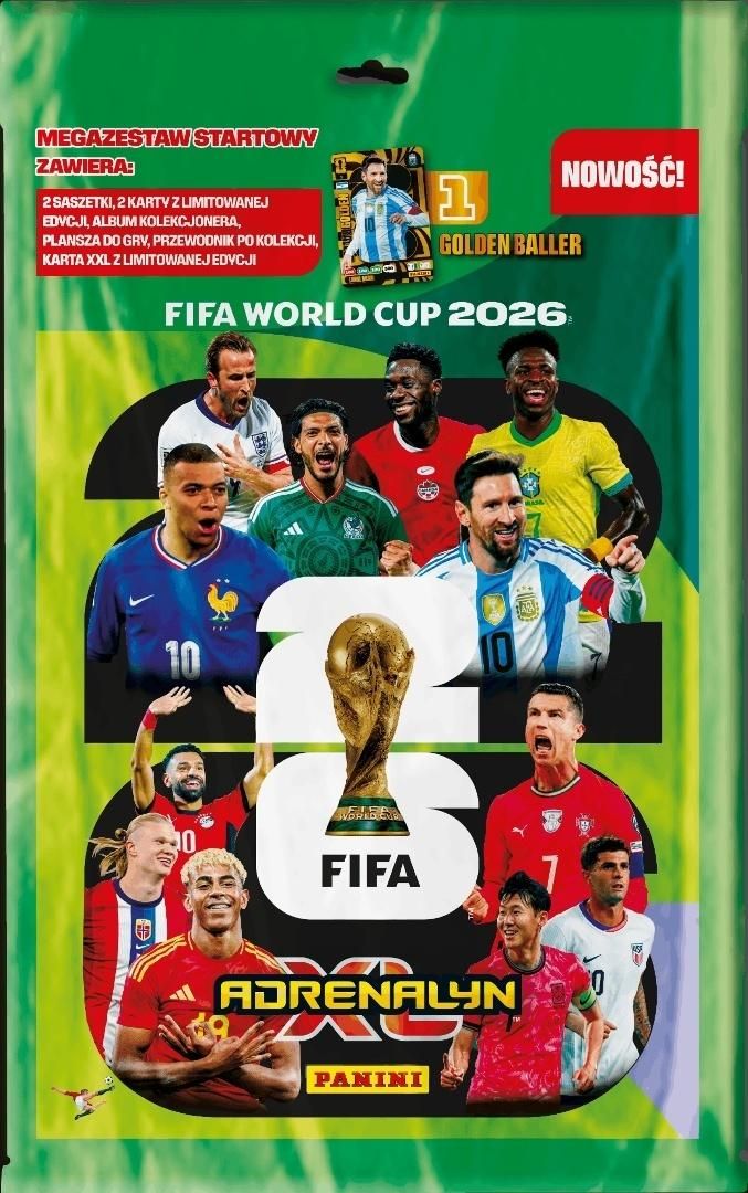 Panini: FIFA World Cup 2026 - Adrenalyn XL - Mega zestaw startowy