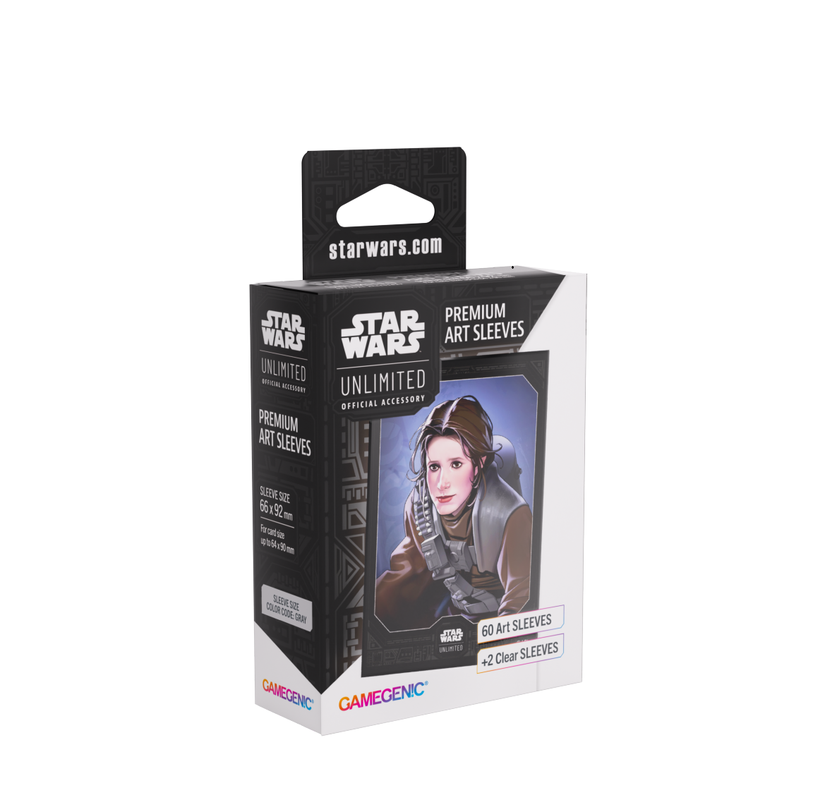 Koszulki na karty Gamegenic: Star Wars Unlimited Card Game - Premium Art Sleeves - Leia Organa