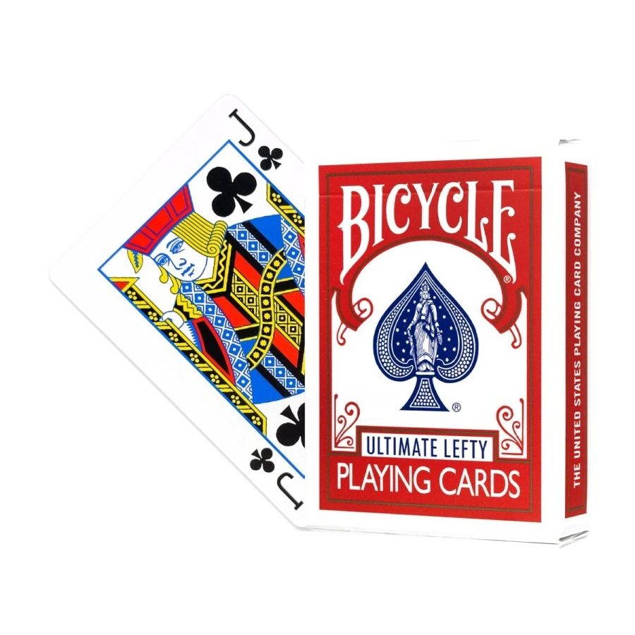 Karty do gry Bicycle: Ultimate Lefty (czerwone)