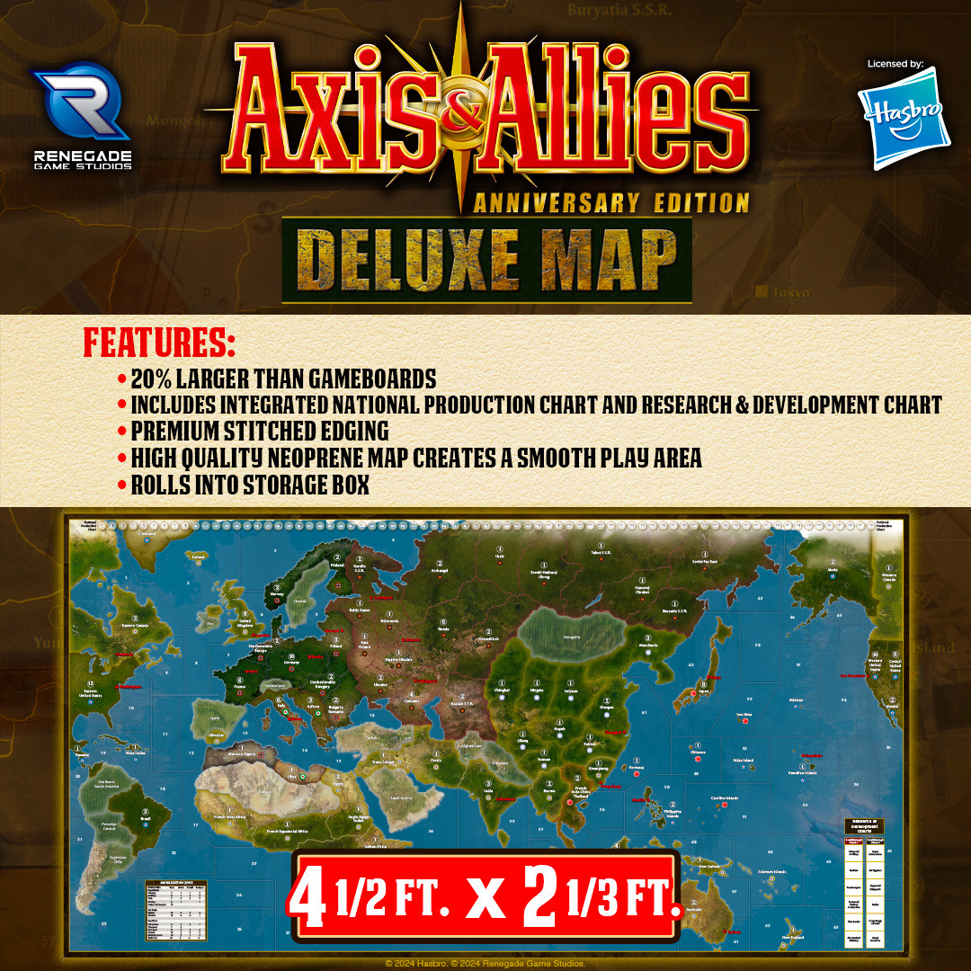 Axis & Allies Anniversary Deluxe Map (mata)