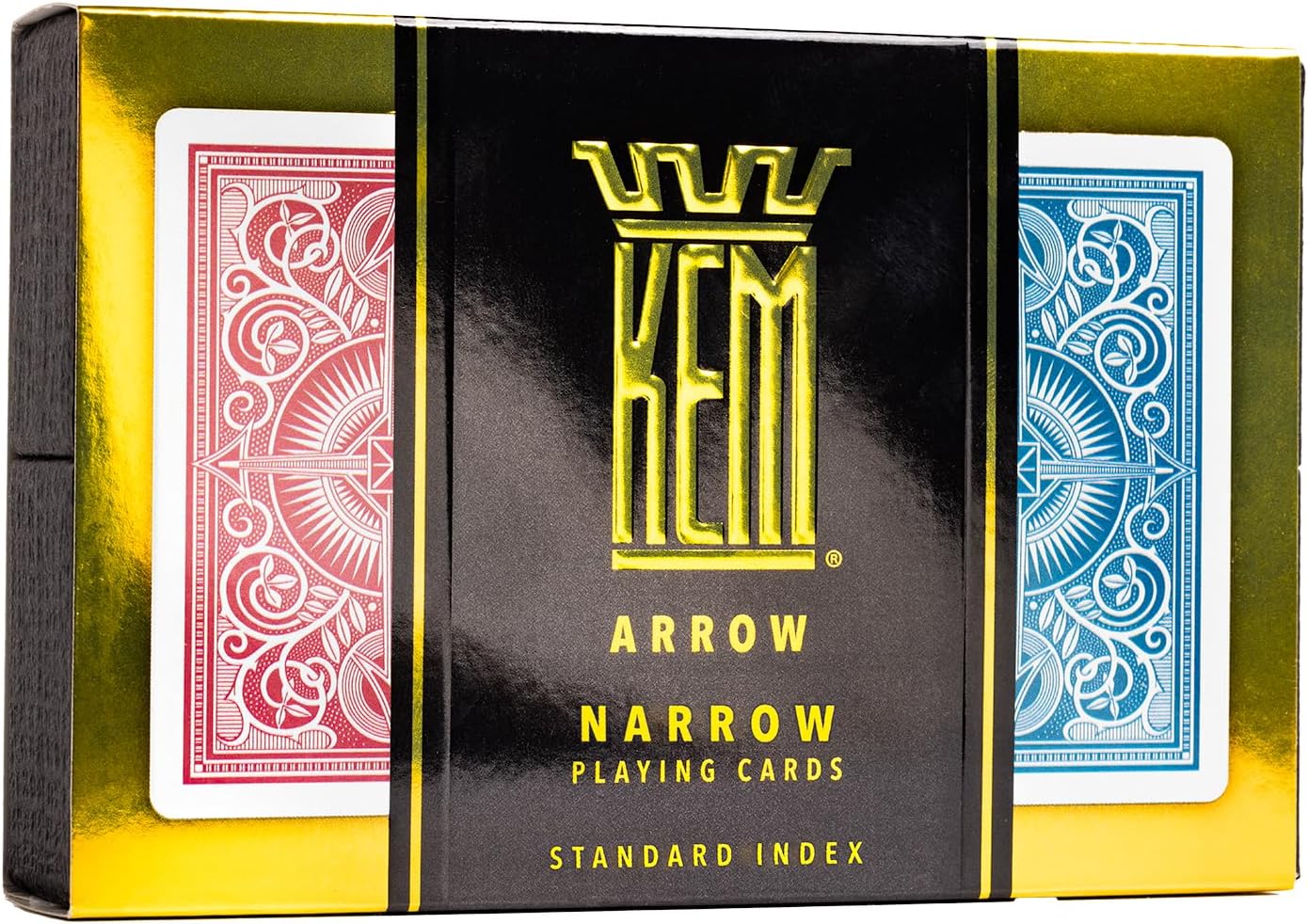 KEM Bridge Blue/Red playing cards normal index