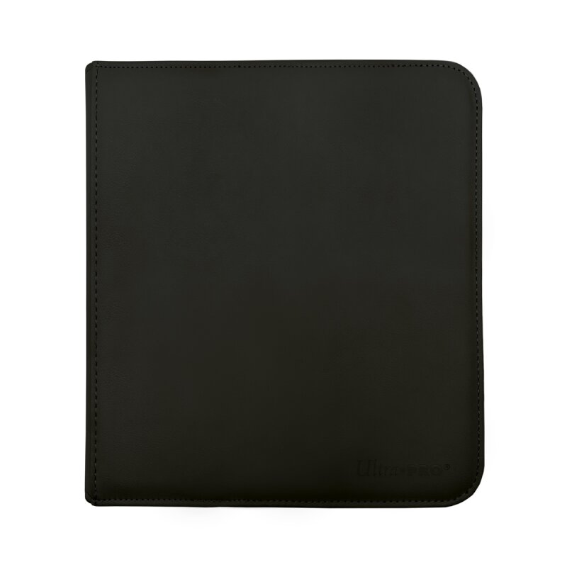 Ultra-Pro Binder: Vivid Zippered 12-Pocket Pro-Binder for 480 Cards - Black