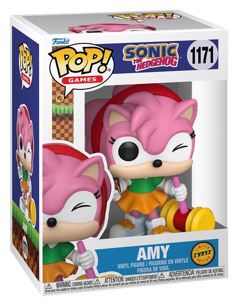 Funko POP Sonic the Hedgehog: Amy Rose with Piko Hammer - chase edition