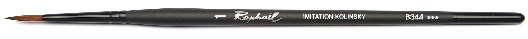 Pędzel okrągły fine point - syntetyczny Kolinsky Stradivarius seria 8344 - Raphael - nr 1