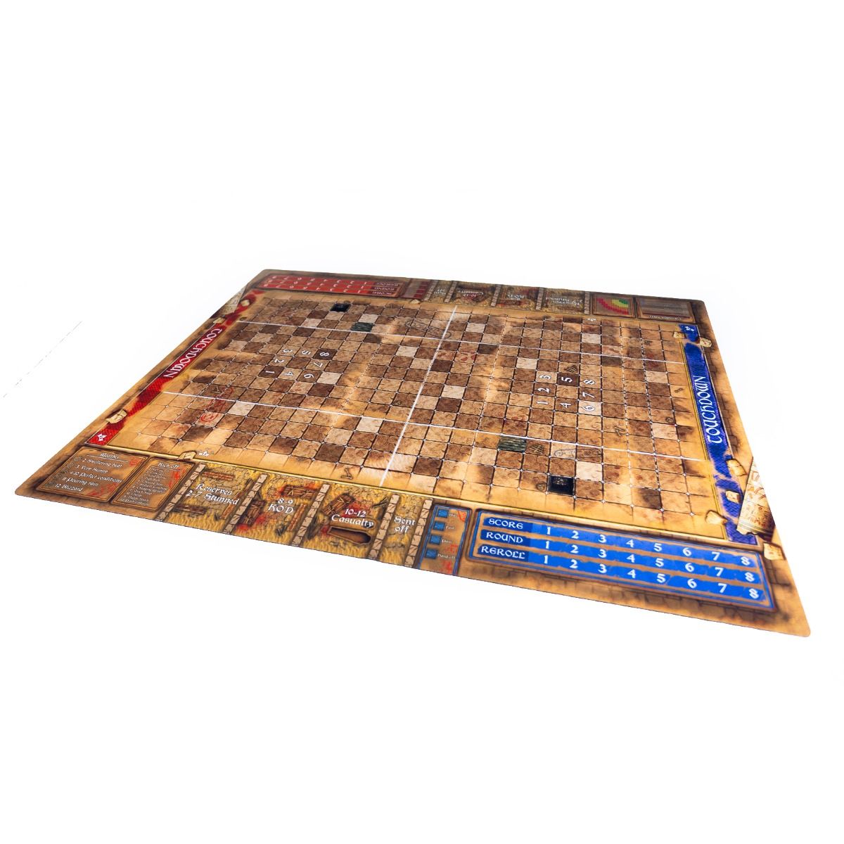 Mata gumowa jednostronna do gry Blood Bowl  - Pustynny grobowiec - 90cm x 70cm