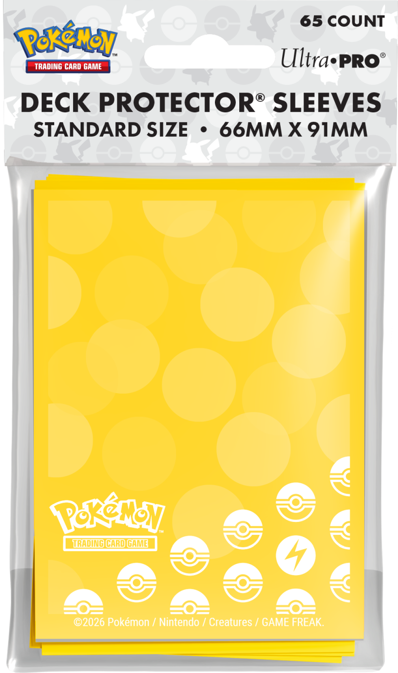 Koszulki na karty Ultra-Pro Pokémon Standard 66x91 mm 65 sztuk - Energy - Lightning Type