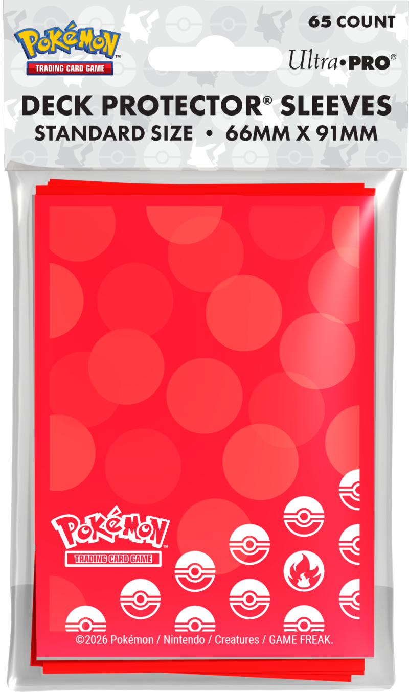 Koszulki na karty Ultra-Pro Pokémon Standard 66x91 mm 65 sztuk - Energy - Fire Type