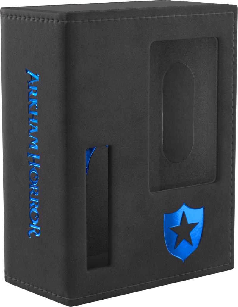 Pudełko na karty Gamegenic: Arkham Horror - Investigator Deck Tome - Guardian (Black-Blue)