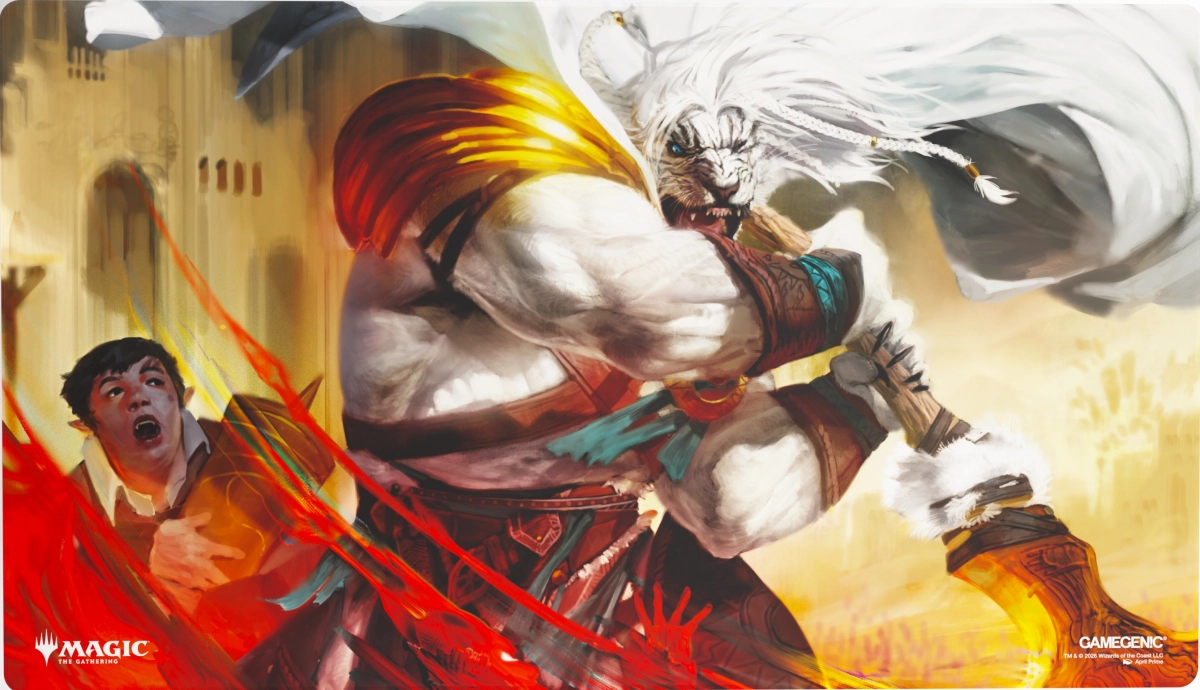 Mata Gamegenic: Magic the Gathering - Secrets of Strixhaven - Prime Playmat - Ajani's Response