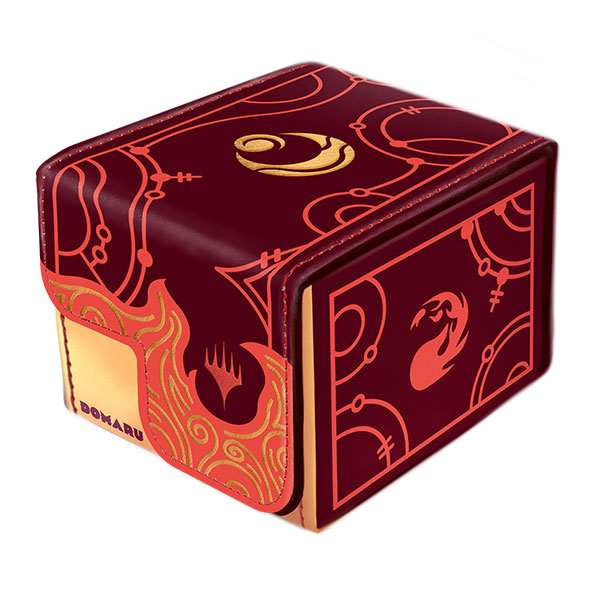 Gatherers' Tavern - MTG Domaru Deck Box - Cinder Red