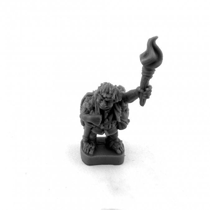 Reaper Miniatures: Gus Greenweevil, Halfling Henchman (Bones Black)