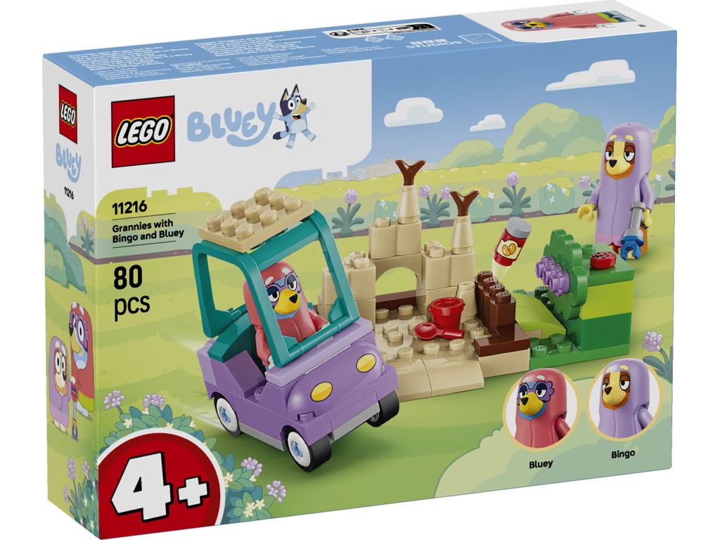 LEGO® Bluey 11216 Babunie z Bingo i Blue