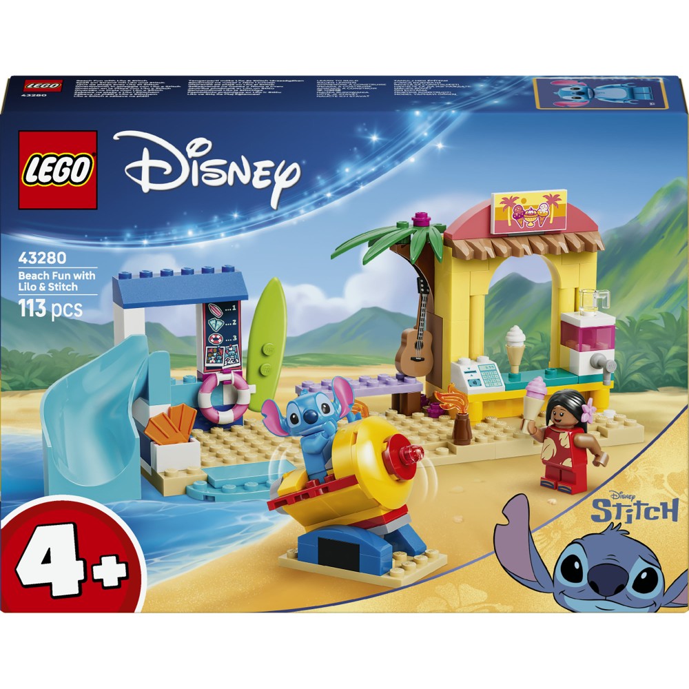 LEGO® Disney 43280 Zabawa na plaży z Lilo i Stitchem