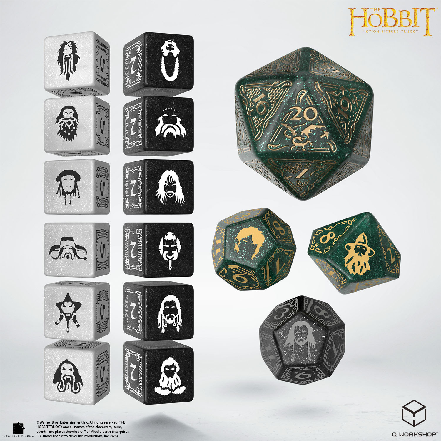Zestaw kości TCG Hobbit: Verdant Grove