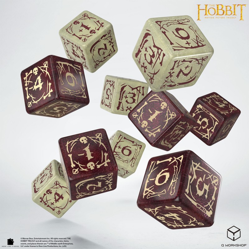 Zestaw kości 10xK6 TCG Hobbit: Gobliny