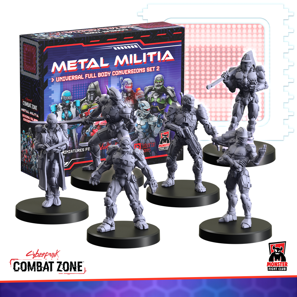 Cyberpunk Red: Combat Zone - Metal Militia (Universal Full Body Conversions Set 2)