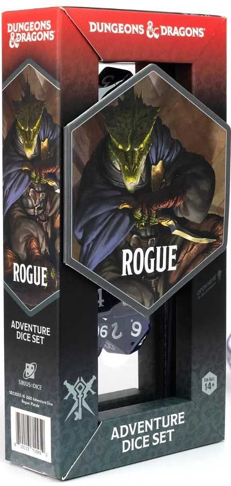 Dungeons & Dragons - zestaw kości Adventure (Rogue: Purple) - Refresh