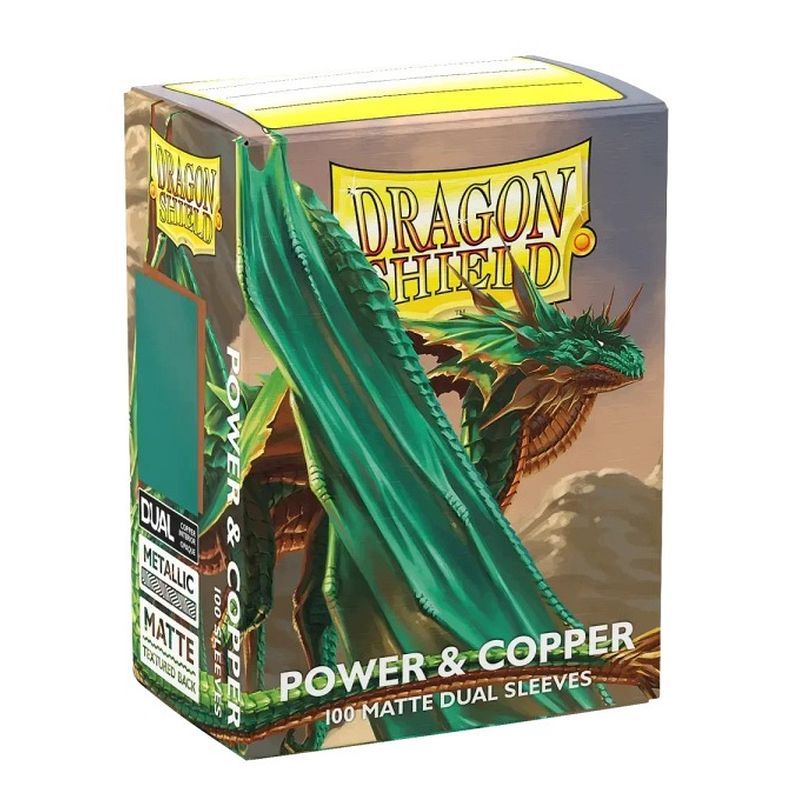 Koszulki na karty Dragon Shield Matte Dual - Power & Copper - 100 sztuk