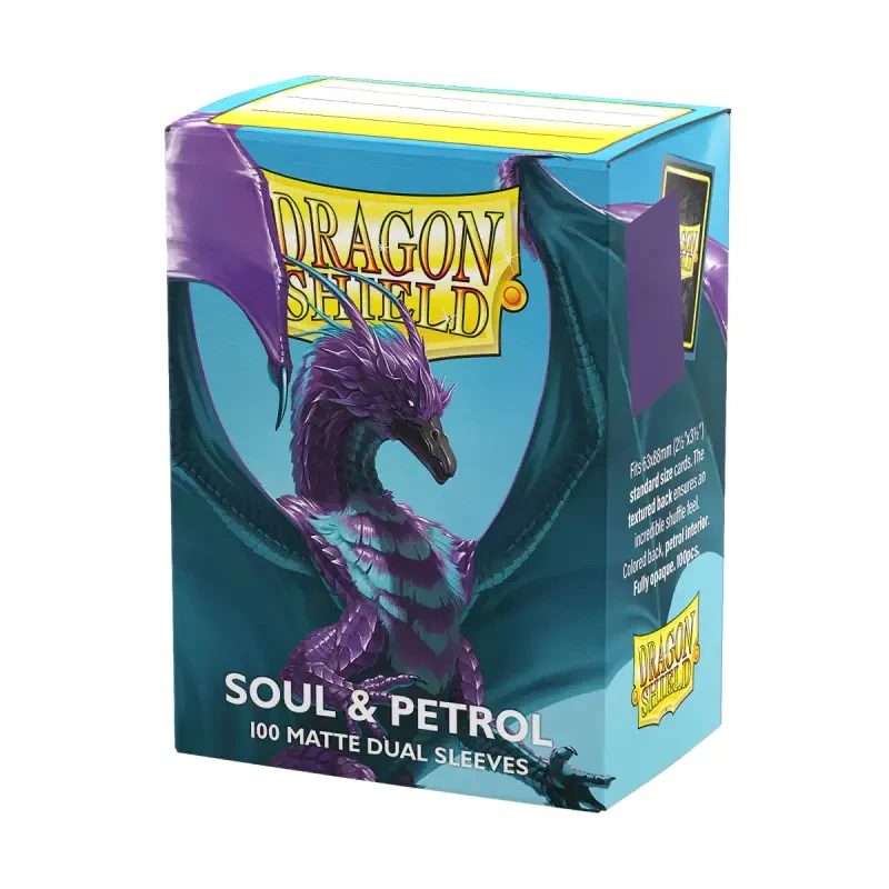 Koszulki na karty Dragon Shield Matte Dual - Soul & Petrol - 100 sztuk