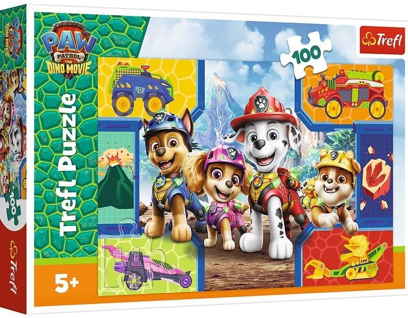 Puzzle 100 Psiaki i dinozaury