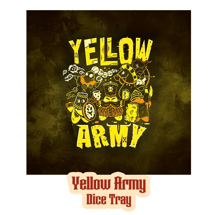 Dice Tray: Yellow Army