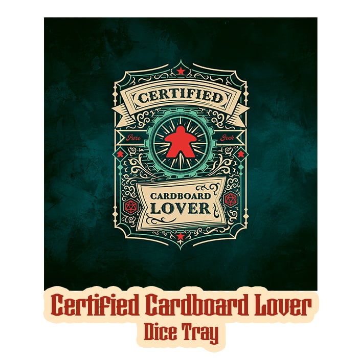 Dice Tray: Certified Cardboard Lover