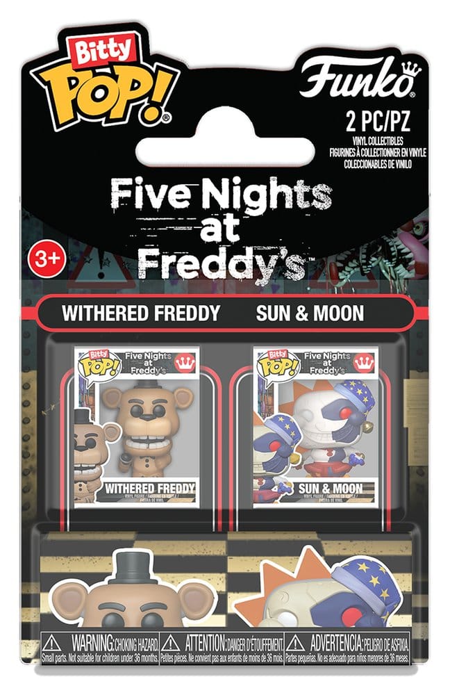Funko Bitty POP Five Nights at Freddys: 2-Pack Withered Freddy & Sun & Moon