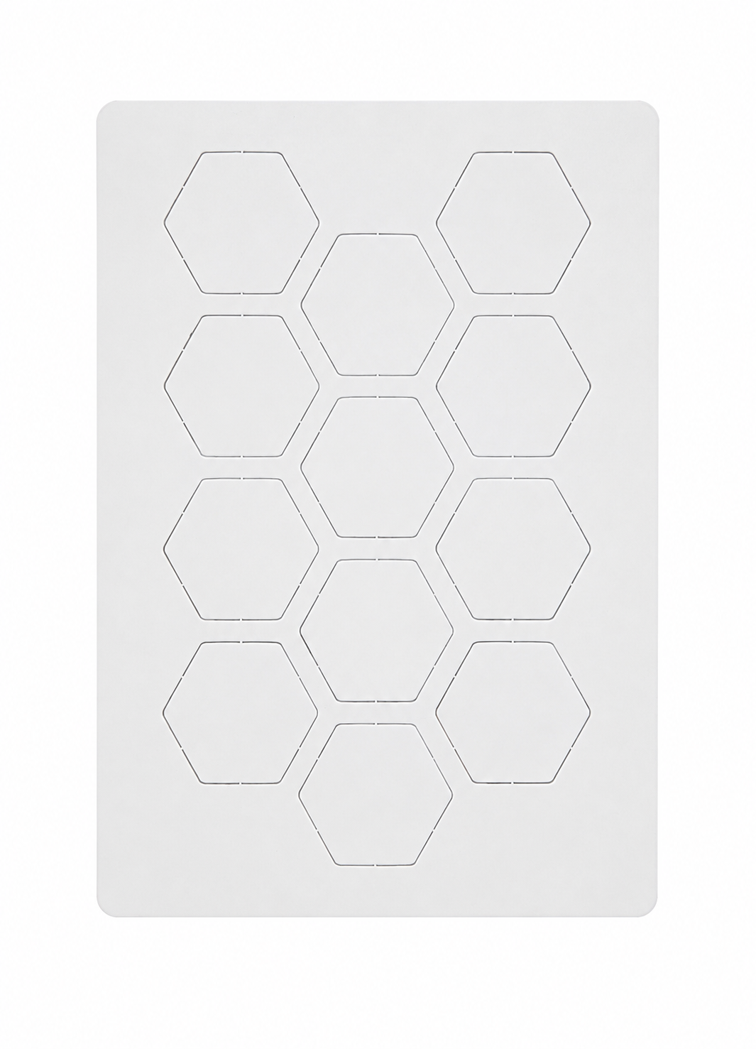 Czysty kafelek hex 21mm w wyprasce (12 sztuk)